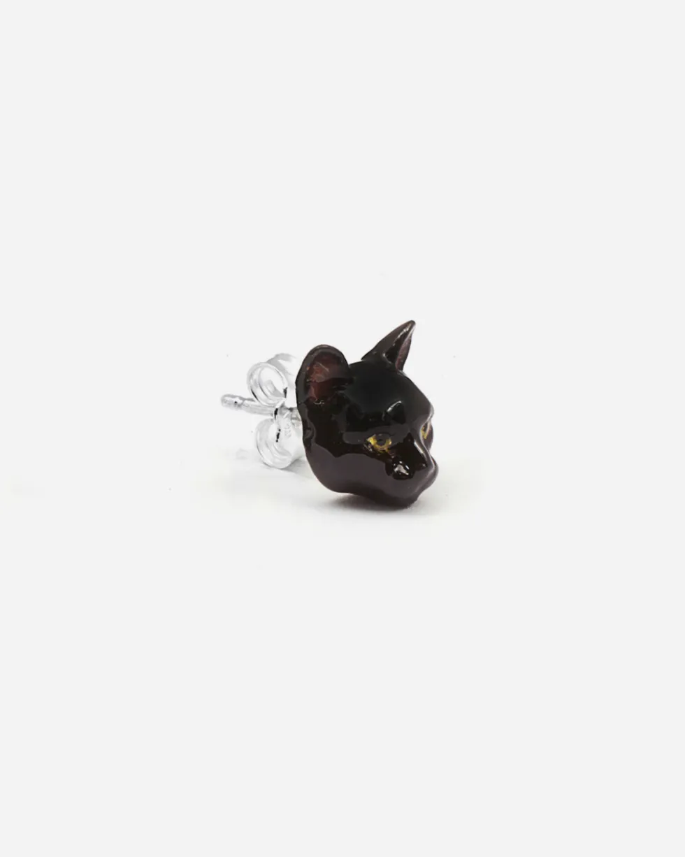 ORECCHINO GATTO EUROPEO SMALTATO