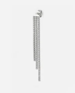 ORECCHINO PENDENTE NIAGARA IN ARGENTO CON BRILLANTI