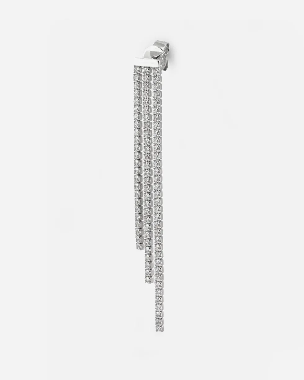 ORECCHINO PENDENTE NIAGARA IN ARGENTO CON BRILLANTI