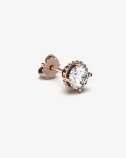 ORECCHINO PUNTO LUCE IN ORO CON DIAMANTE DA 0.7 ct