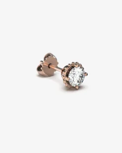 ORECCHINO PUNTO LUCE IN ORO CON DIAMANTE DA 0.5 ct