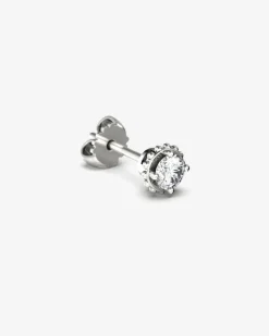 ORECCHINO PUNTO LUCE IN ORO CON DIAMANTE DA 0.3 ct
