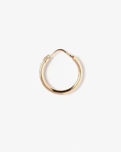 ORECCHINO SINGOLO CERCHIO IMPERNATO FILO TONDO 2,5 - 15MM / ORO ROSA LUCIDO
